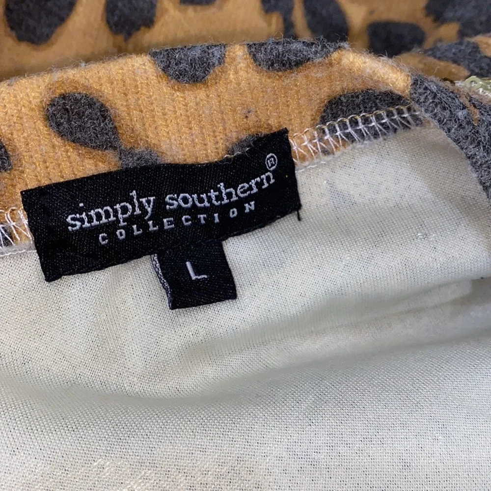 SIMPLY Southern cheetah print large shirt dress - Picture 5 of 7